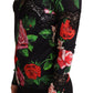 Elegant Floral Silk Blend Cardigan