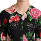 Elegant Floral Silk Blend Cardigan