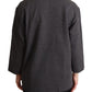 Chic Gray Embroidered Cotton Sweater