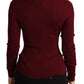 Elegant Bordeaux Turtle Neck Sweater