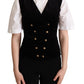 Elegant Sleeveless Velvet Waistcoat