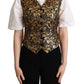 Elegant Black Jacquard Waistcoat