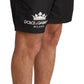 Elegant Crown Motive Swim Trunks