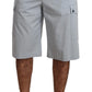 Elegant Light Blue Cargo Shorts