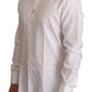 Elegant White Martini Slim Fit Dress Shirt