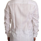 Elegant White Martini Slim Fit Dress Shirt