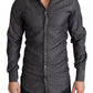 Elegant Slim Fit Striped Dress Shirt