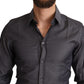 Elegant Slim Fit Striped Dress Shirt