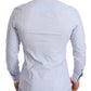Elegant Light Blue Slim Fit Dress Shirt
