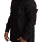 Elegant Slim Fit Black Tuxedo Shirt