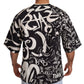 Chic Jazz Print Crewneck T-Shirt