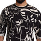 Chic Jazz Print Crewneck T-Shirt