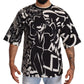 Chic Jazz Print Crewneck T-Shirt