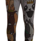 Elegant Canine Motif Sweatpants