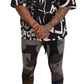 Elegant Canine Motif Sweatpants