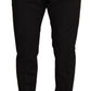 Elegant Black Skinny Dress Trousers