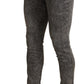 Elegant Gray Wash Skinny Jeans