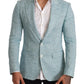 Elegant Light Blue Linen Blazer