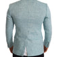 Elegant Light Blue Linen Blazer