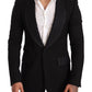 Elegant Black Slim Fit Formal Blazer
