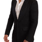 Elegant Black Slim Fit Formal Blazer