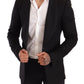 Elegant Black Slim Fit Formal Blazer