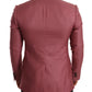 Elegant Pink Cashmere Silk Men's Blazer