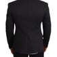 Elegant Dark Blue Slim Fit Blazer