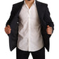 Elegant Dark Blue Slim Fit Blazer