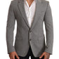 Elegant Slim Fit Gray Blazer