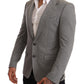 Elegant Slim Fit Gray Blazer