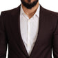 Elegant Purple Slim Fit Blazer