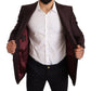 Elegant Purple Slim Fit Blazer