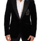 Elegant Slim Fit Sicilia Blazer with Embroidery