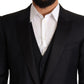 Sapphire Martini Slim Fit Blazer & Vest Ensemble