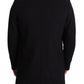 Elegant Blue Wool Blend Pea Coat