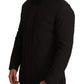 Elegant Lightweight Black Windbreaker Jacket