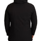 Elegant Lightweight Black Windbreaker Jacket