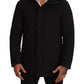 Elegant Lightweight Black Windbreaker Jacket
