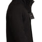 Sleek Black Lightweight Hooded Windbreaker