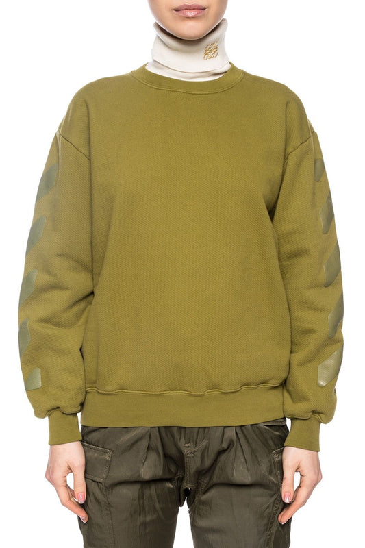 Green Cotton Women Sweater