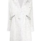Elegant Puzzle Patterned Long Sleeve Dress
