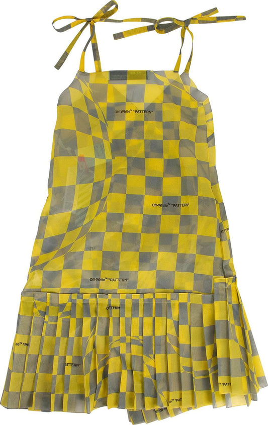 Yellow Polyester Women Dress