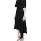 Elegant Long Asymmetrical Polo Dress