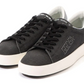 Black Leather Women Sneaker