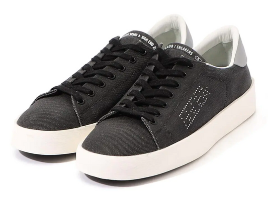 Black Leather Women Sneaker