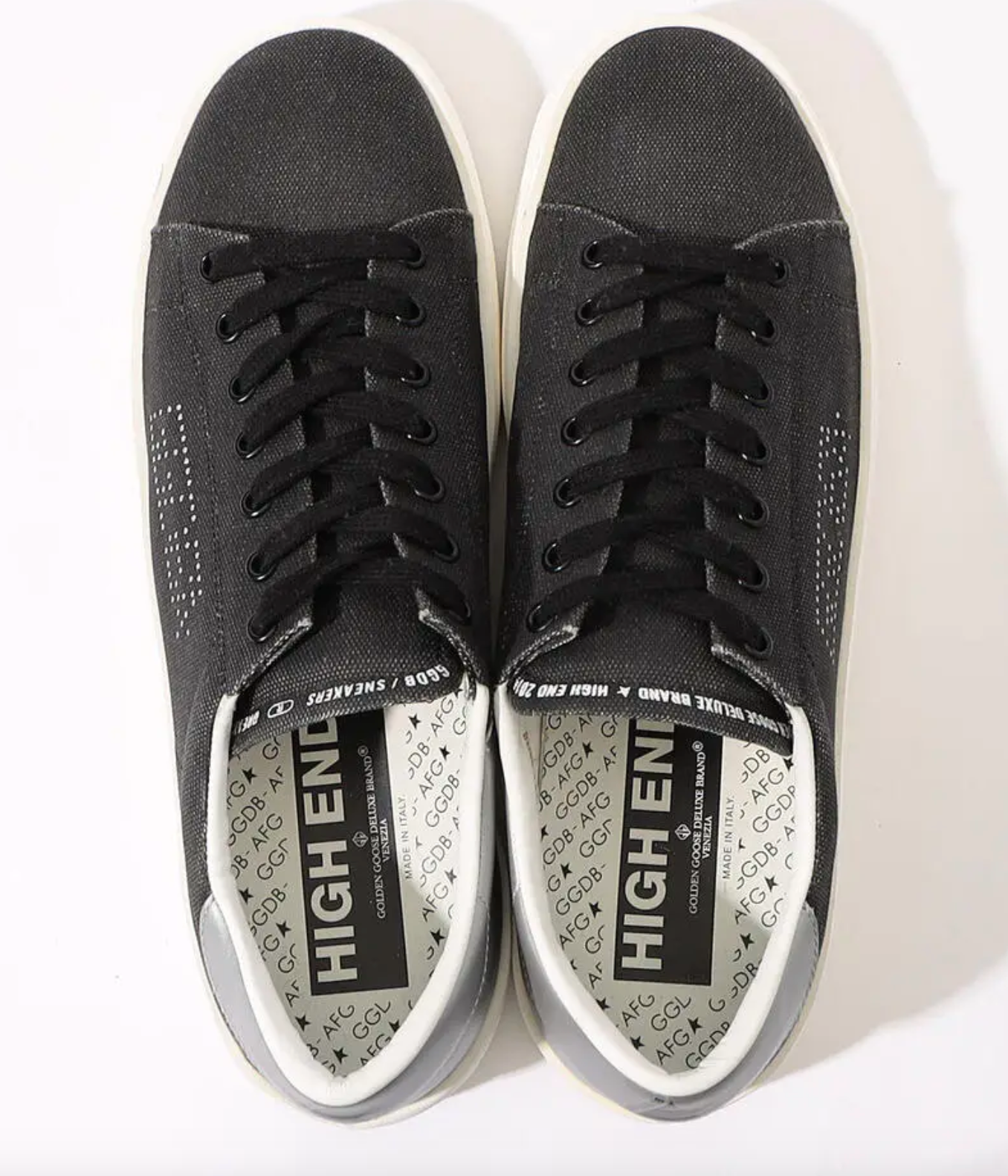 Black Leather Women Sneaker