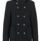 Blue Polyester Men Jacket