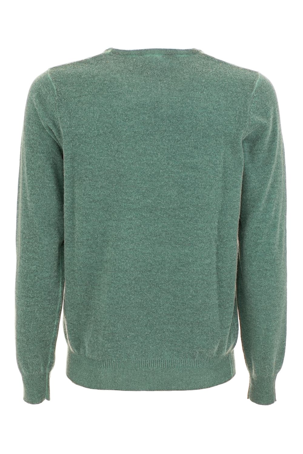 Green Wool Men Sweater