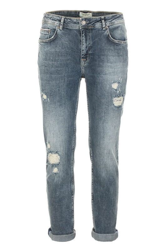 Blue Cotton Men's Jeans